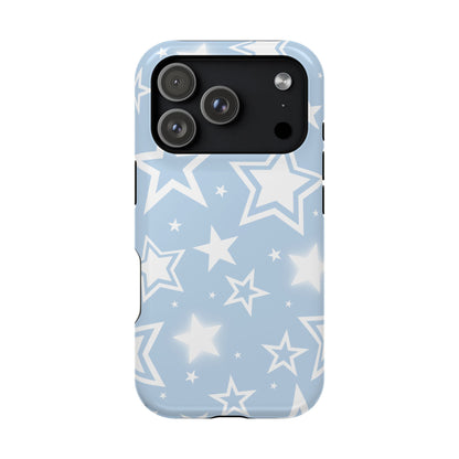 Blue Y2K Stars iPhone Case