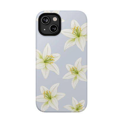 Blue Tiger Lily iPhone Case