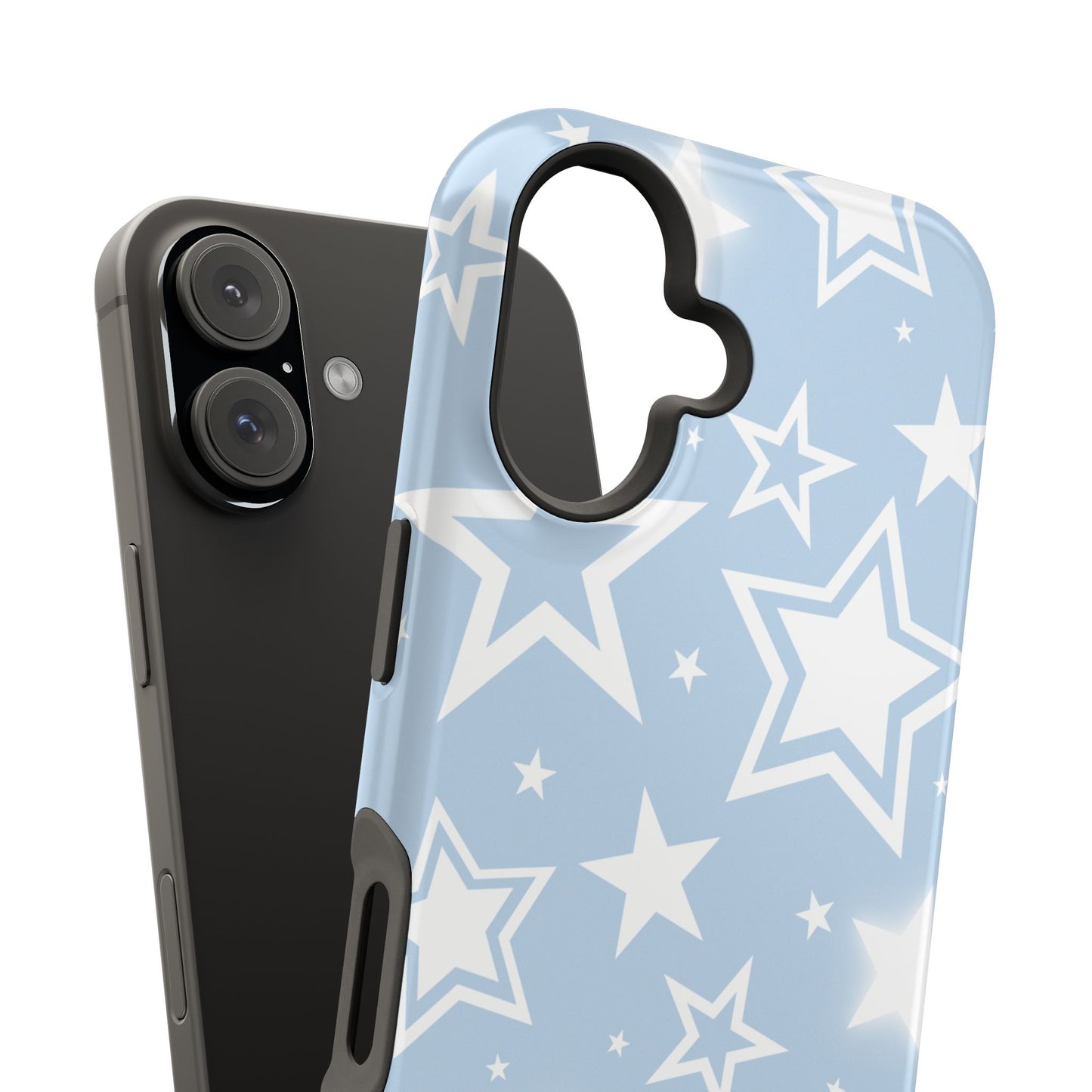Blue Y2K Stars iPhone Case