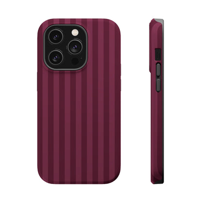 Plum Stripes iPhone Case