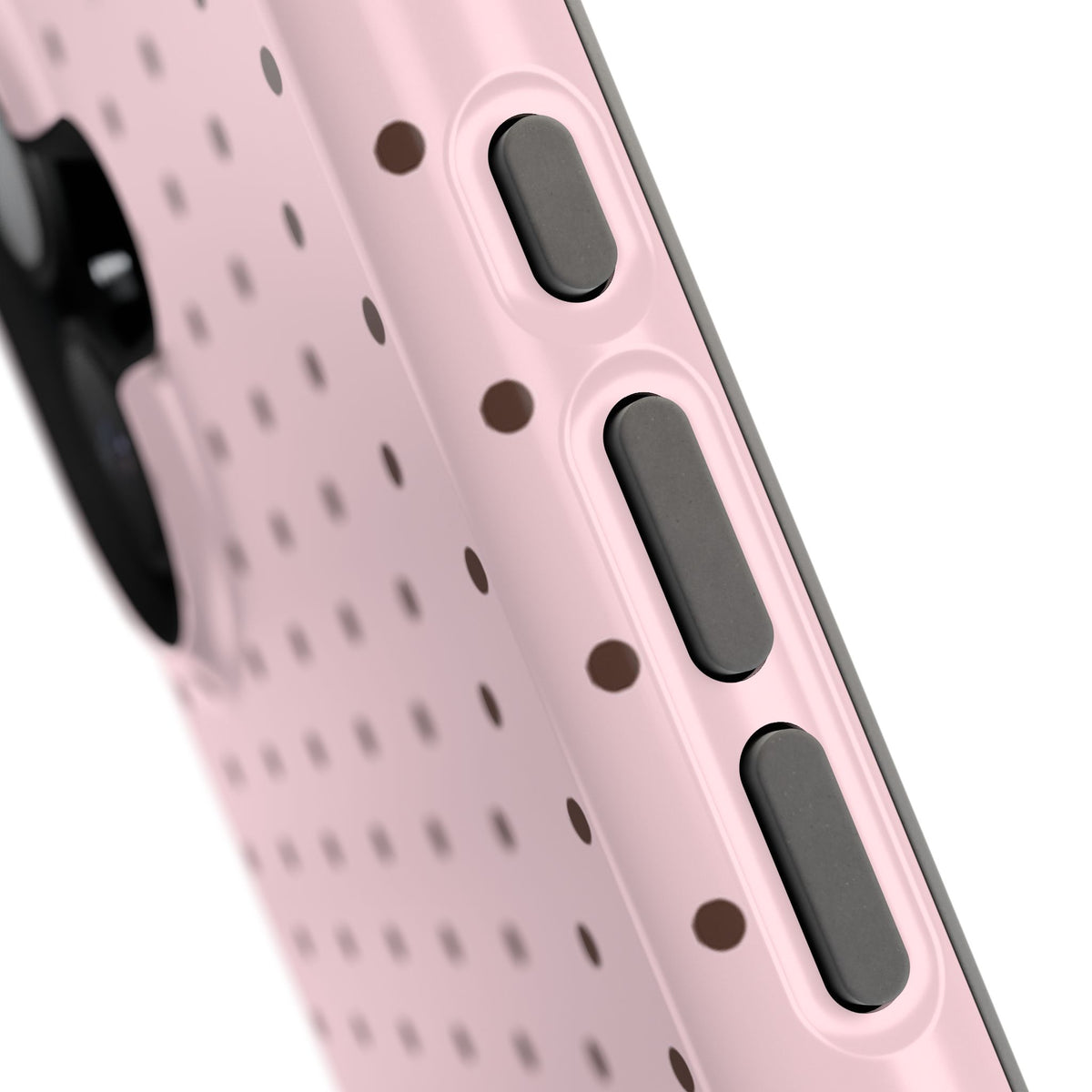 Custom Strawberry Mocha Mini Dots iPhone Case