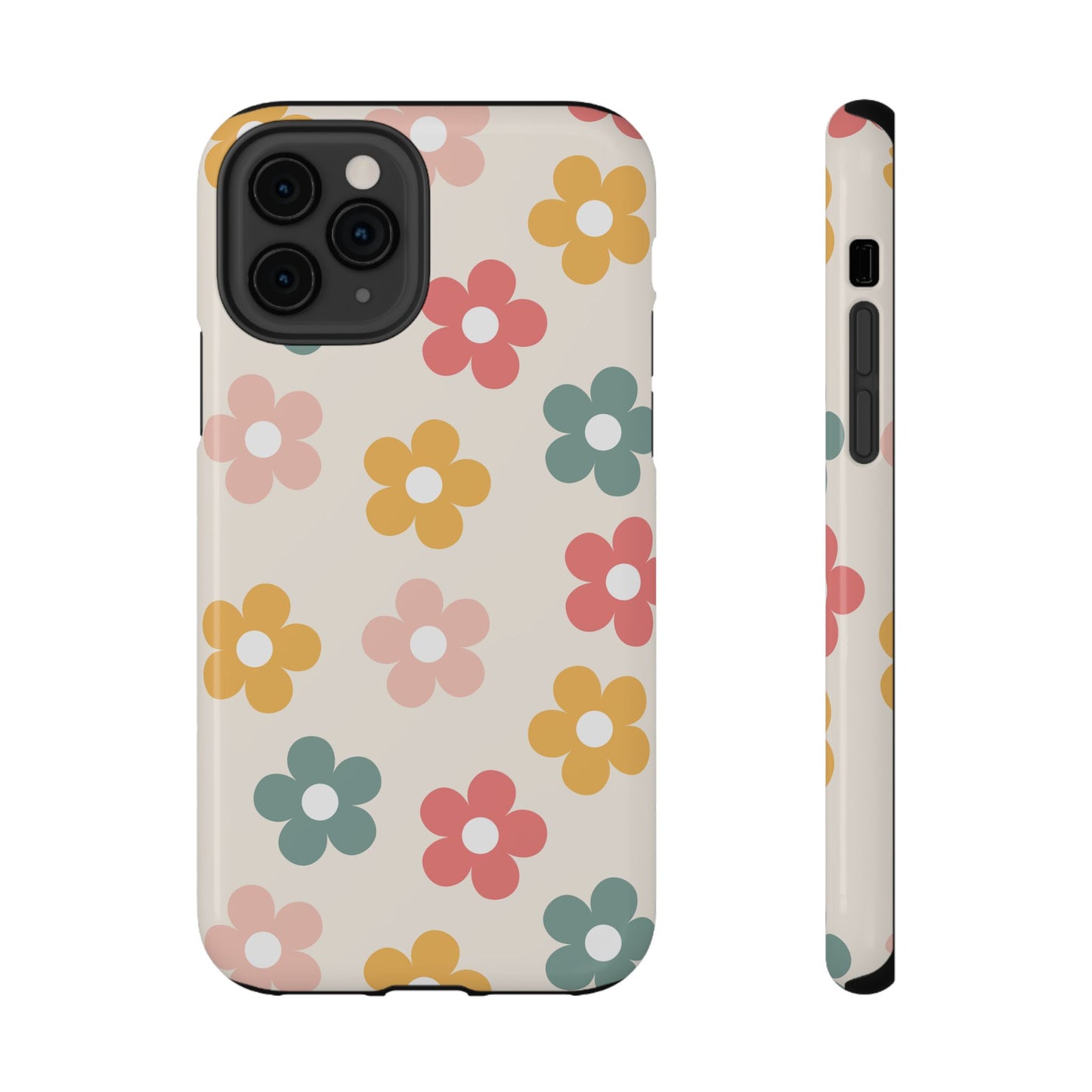 Boho Retro Flowers iPhone Case