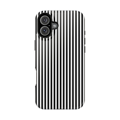 Black Pinstripes iPhone Case