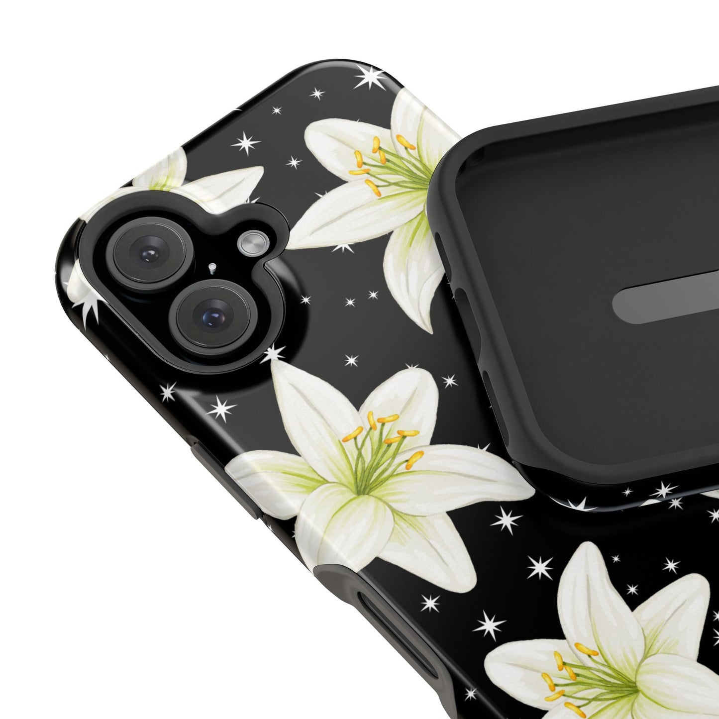 Tiger Lilies & Stars iPhone Case