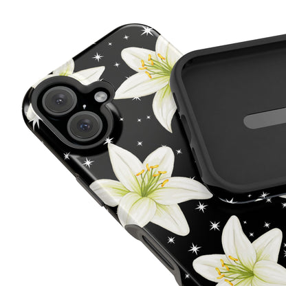 Tiger Lilies & Stars iPhone Case
