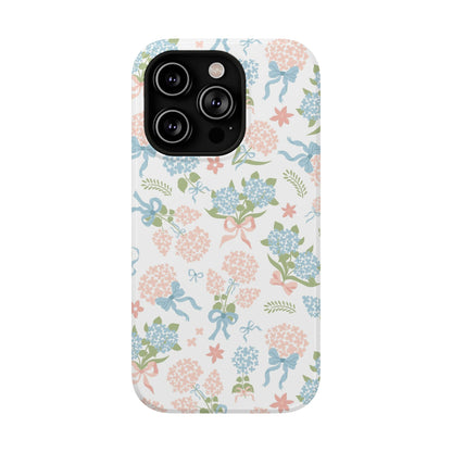 Hydrangea Bows iPhone Case