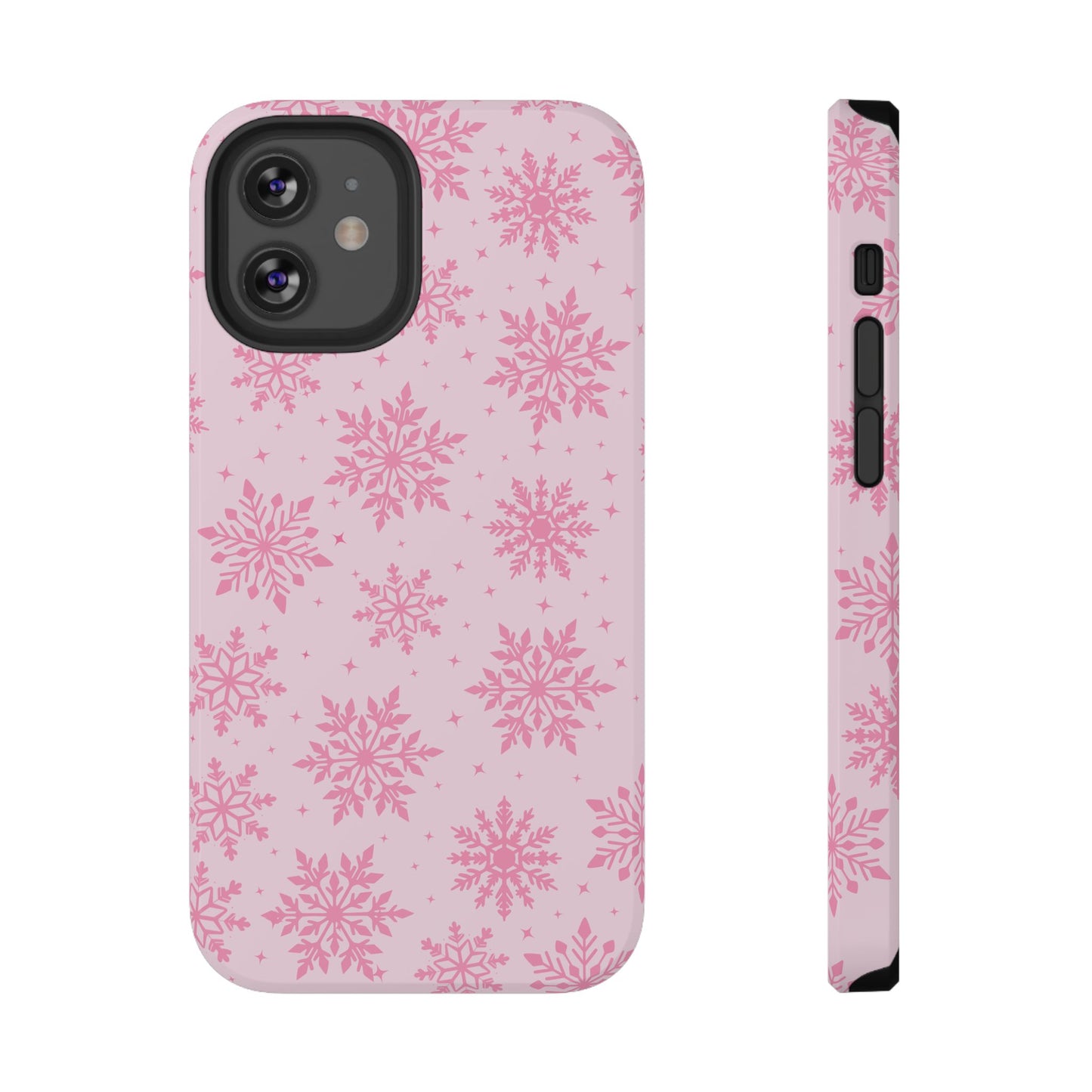 Pink Snowflakes iPhone Case