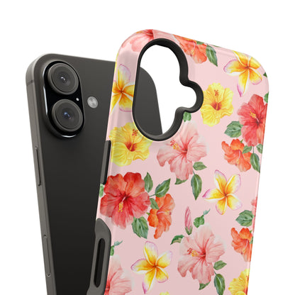 Pink Hibiscus Bloom iPhone Case