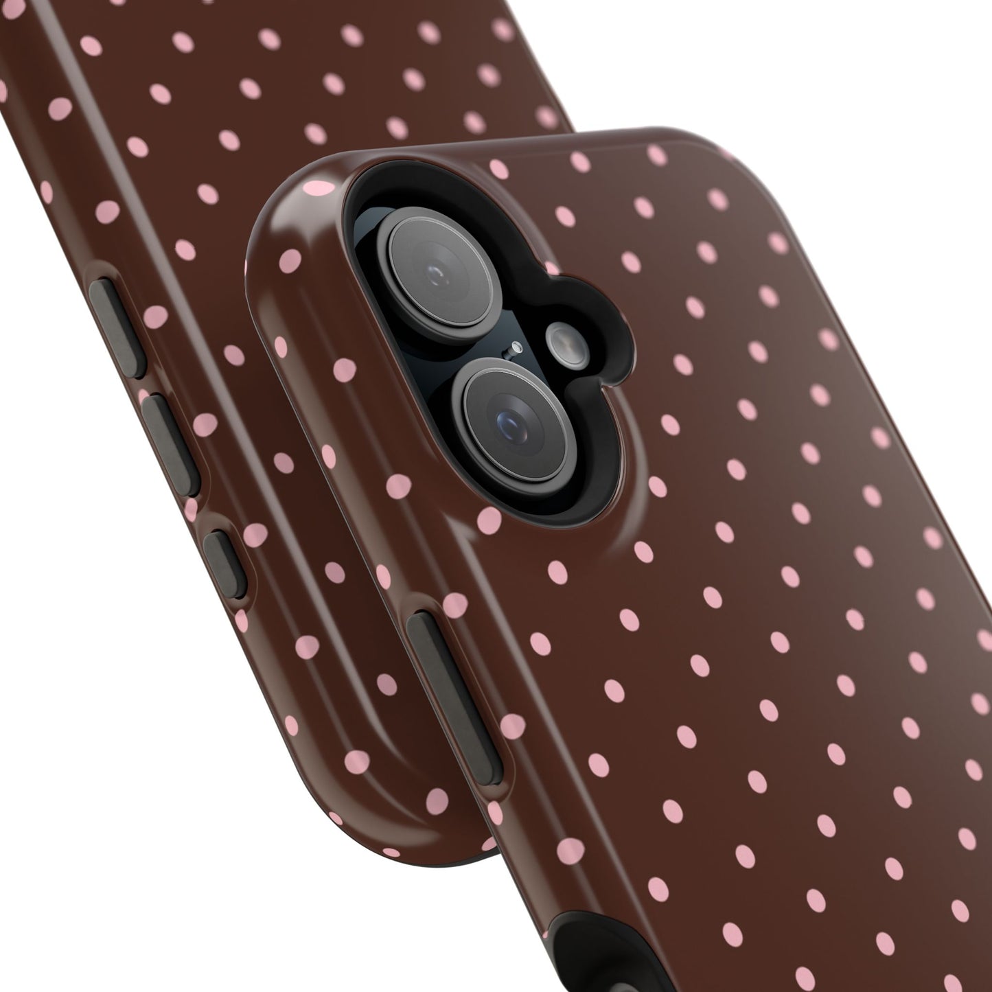 Pink Latte Mini Dots iPhone Case