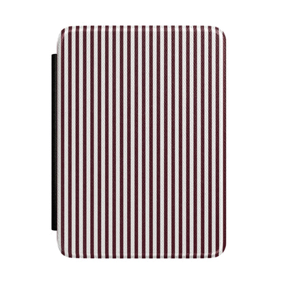 Burgundy Pinstripes Kindle Case