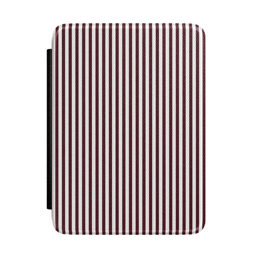 Burgundy Pinstripes Kindle Case