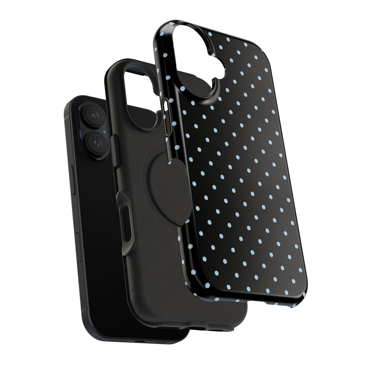 Blue Velvet Mini Dots iPhone Case