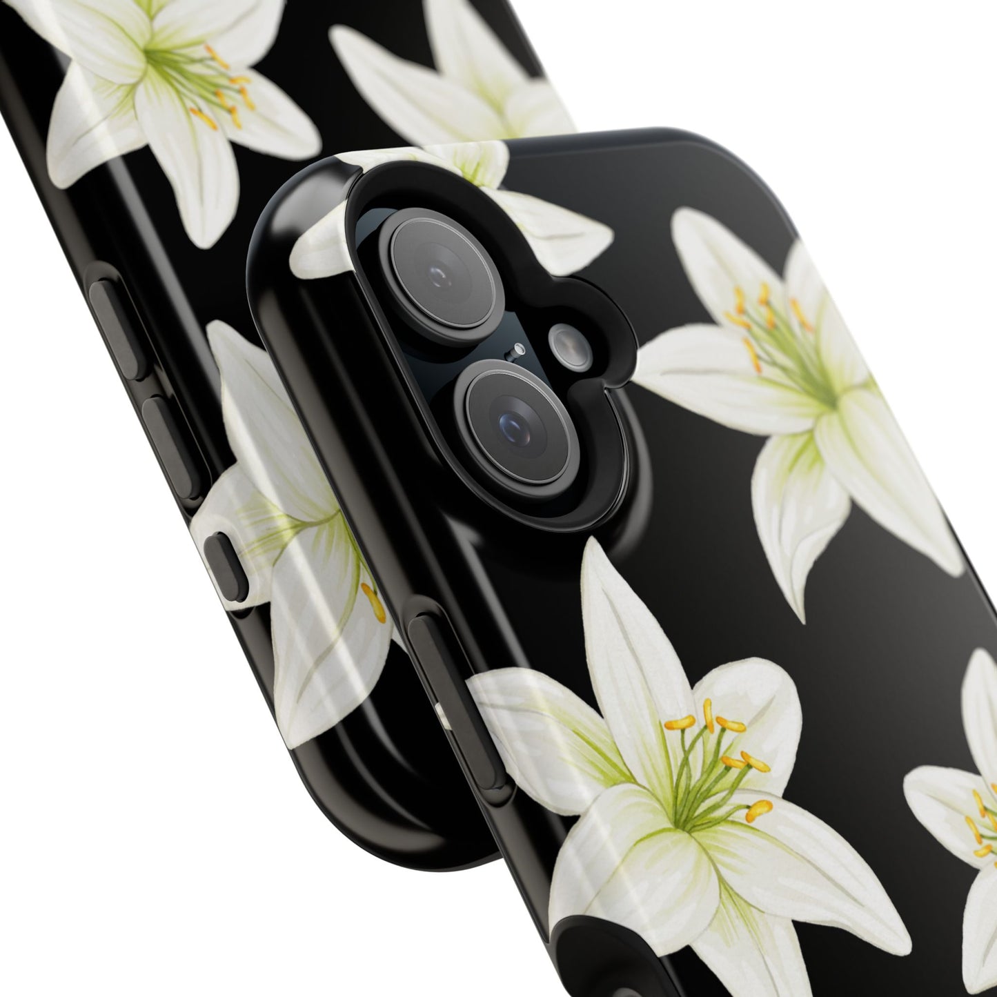 Black Tiger Lily iPhone Case