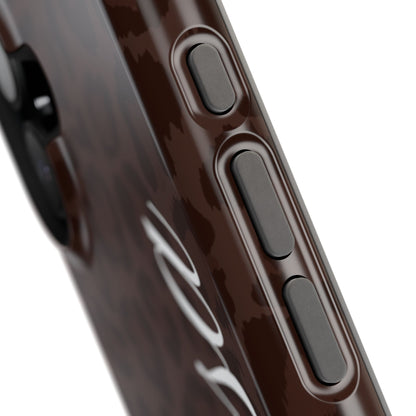 Custom Mocha Leopard iPhone Case