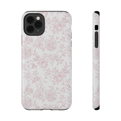 French Rosy Toile iPhone Case