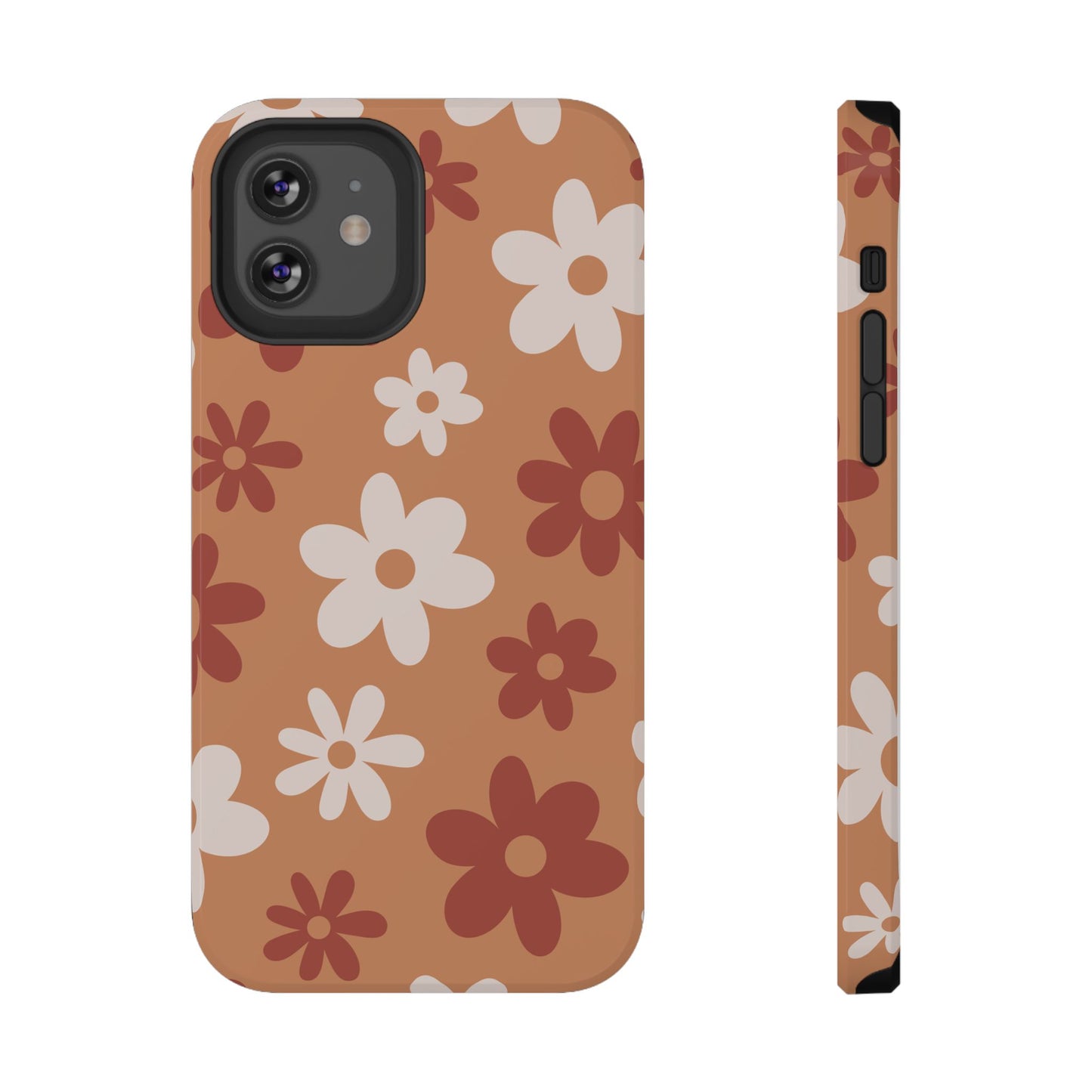Brown Flower Power iPhone Case