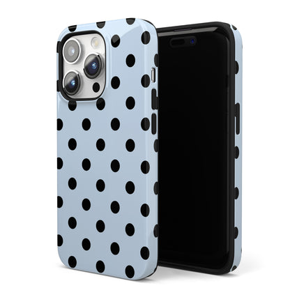 Blue Polka Dots iPhone Case