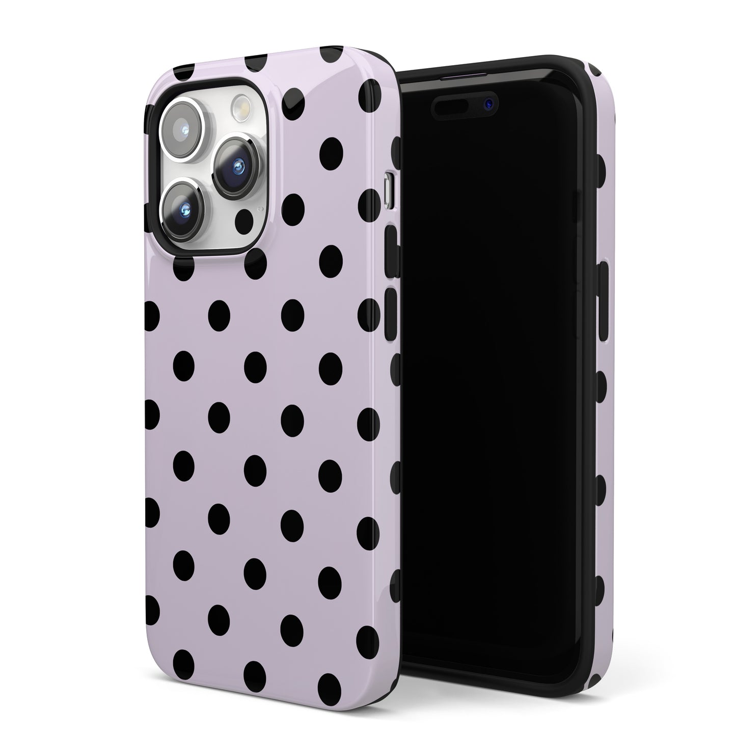 Lilac Polka Dots iPhone Case