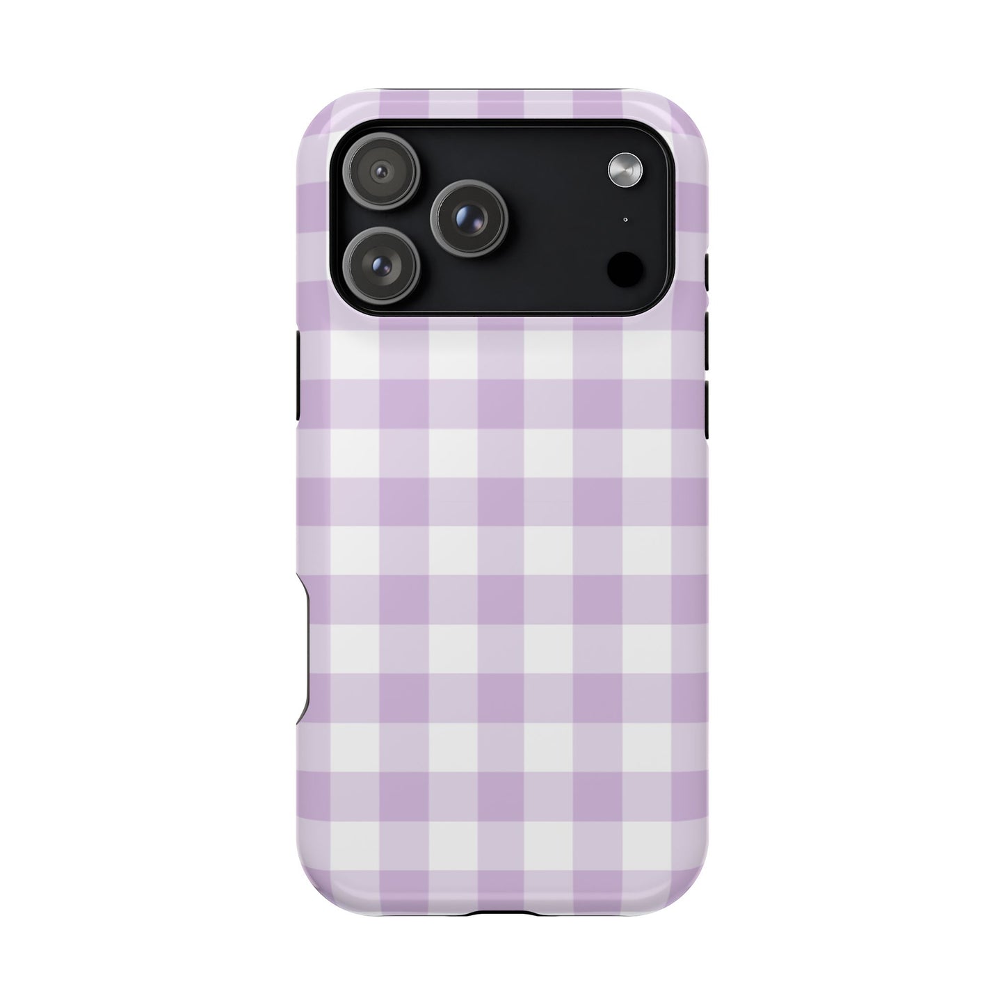 Purple Gingham iPhone Case