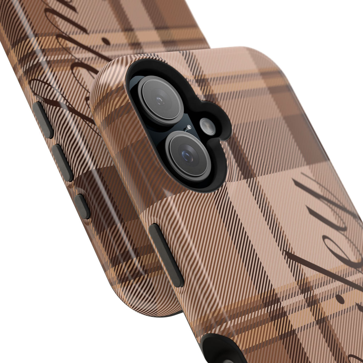 Custom Toffee Plaid iPhone Case