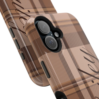 Custom Toffee Plaid iPhone Case