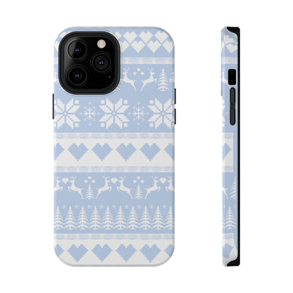 Blue Christmas Sweater iPhone Case