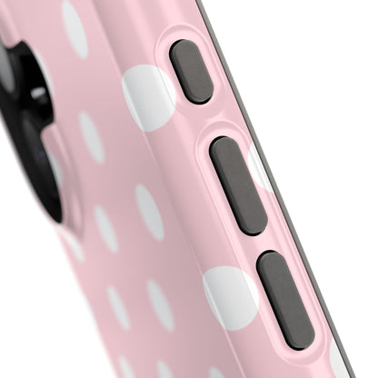 Pink Candy Polka Dots iPhone Case