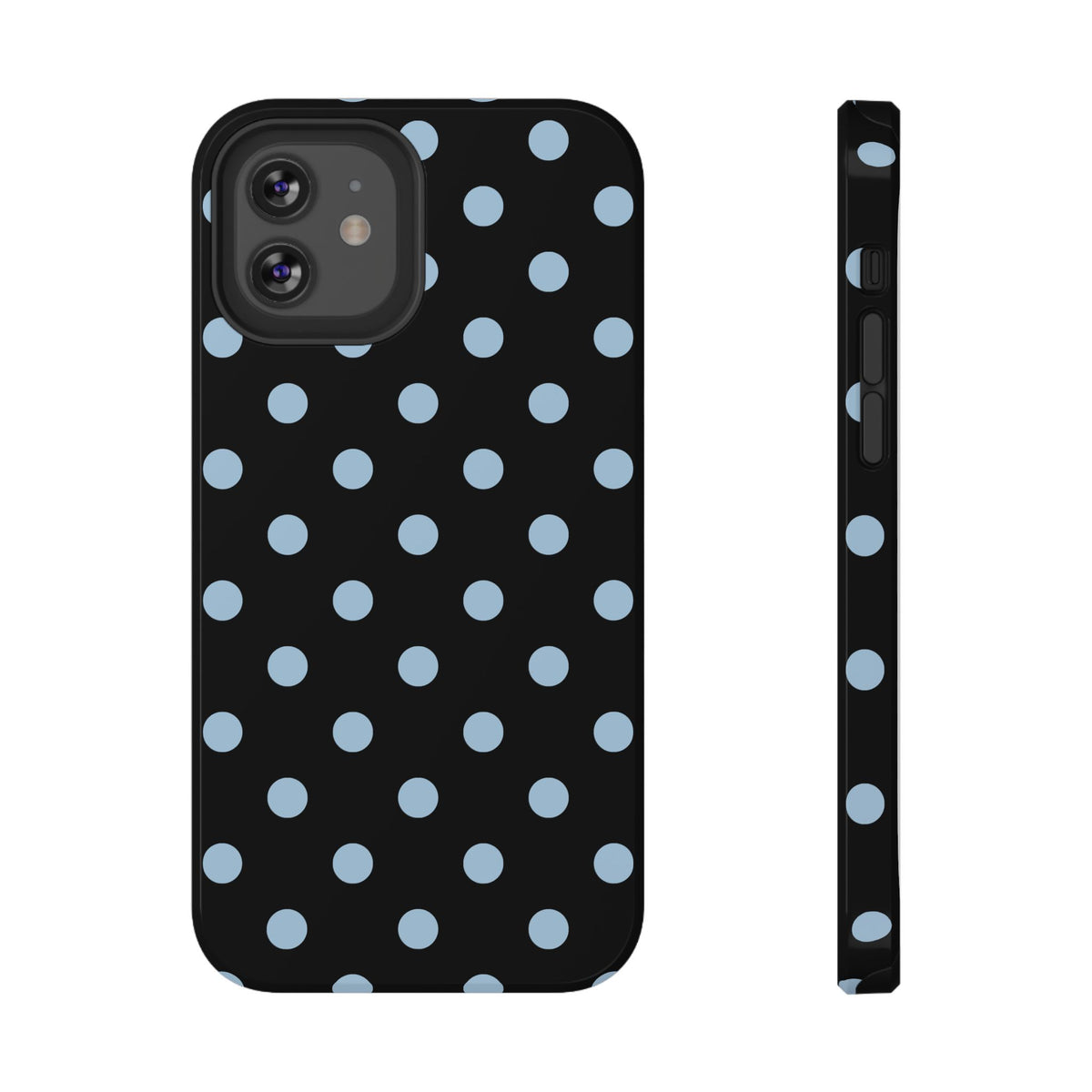 Blue Velvet Polka Dots iPhone Case