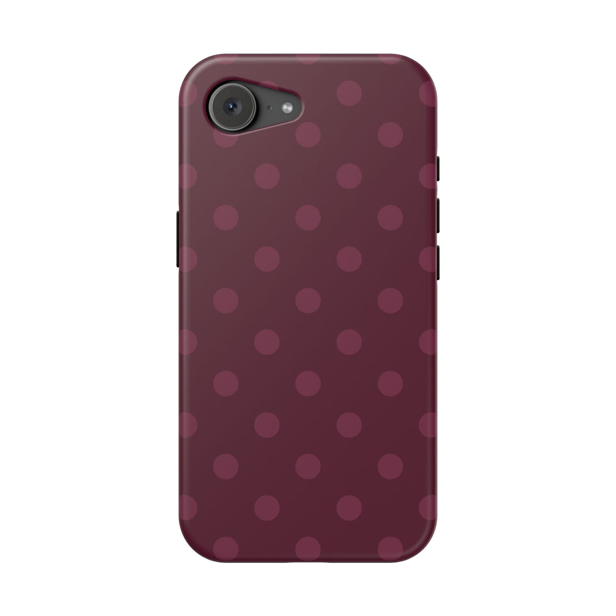 Plum Polka Dots iPhone Case