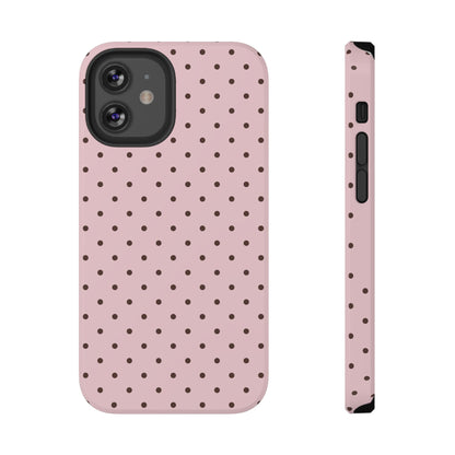 Strawberry Mocha Mini Dots iPhone Case