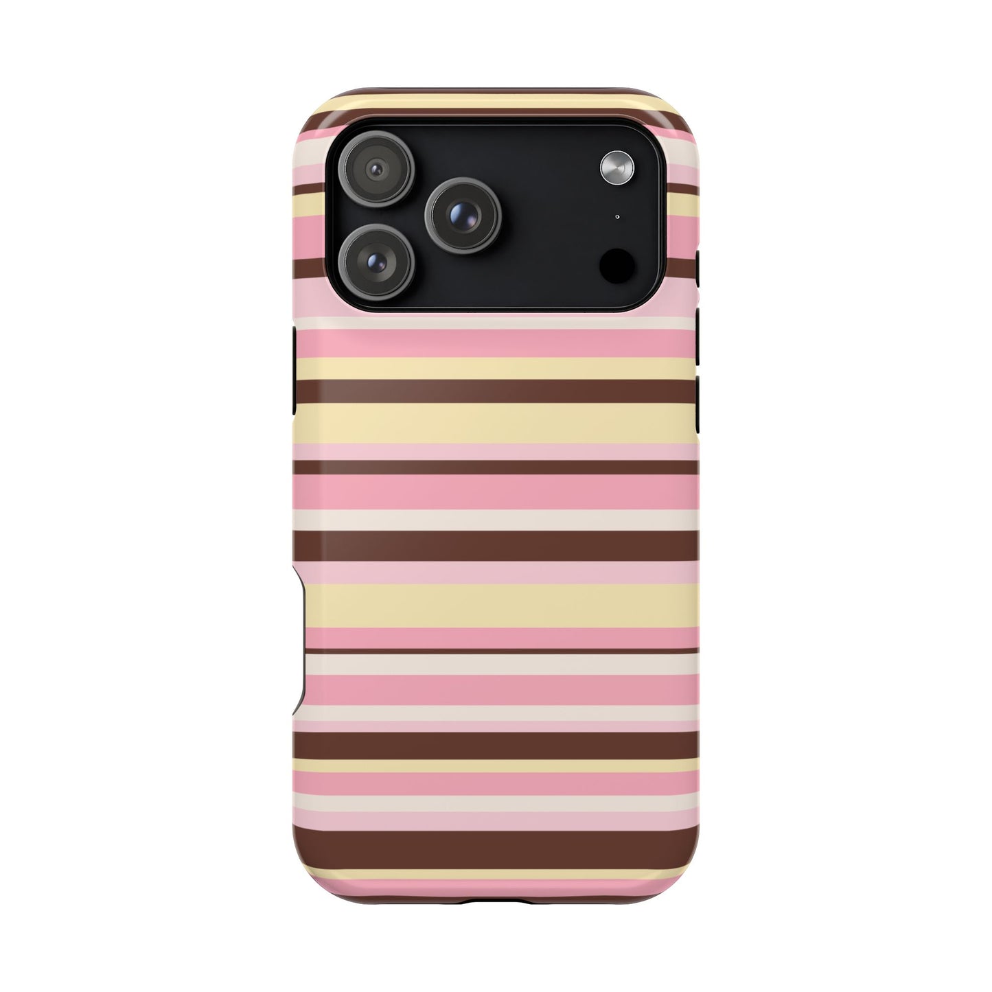 Sunday Latte Stripes iPhone Case