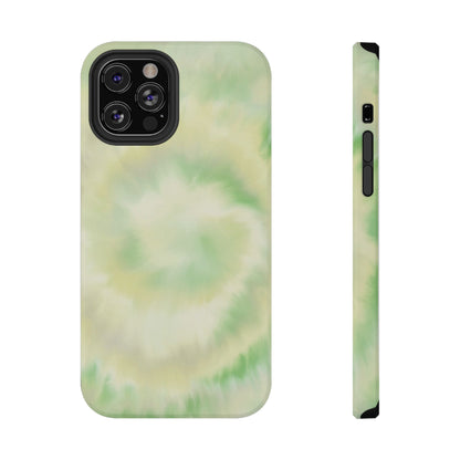 Lime Tie Dye iPhone Case