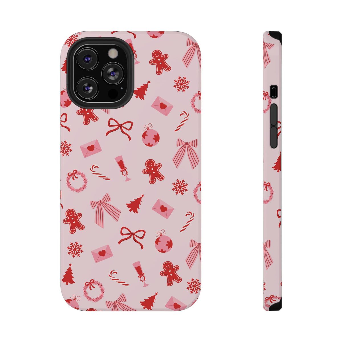 Pink & Red Holiday iPhone Case
