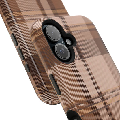 Toffee Plaid iPhone Case