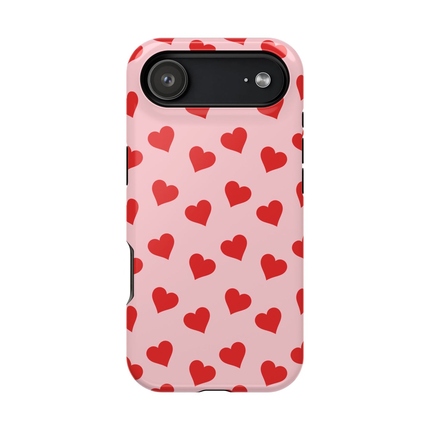Red & Pink Heart Mania iPhone Case