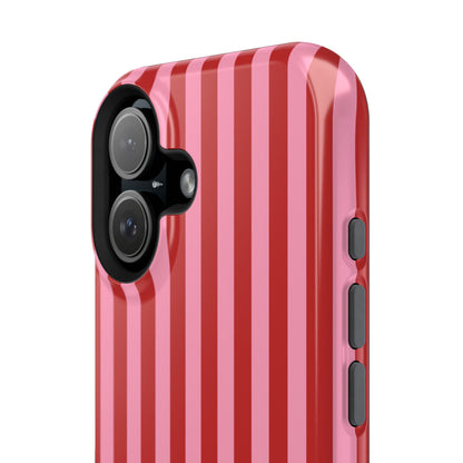 Cherry Blush Stripes iPhone Case