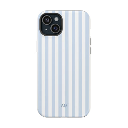 Custom Initials Blue Beau iPhone Case