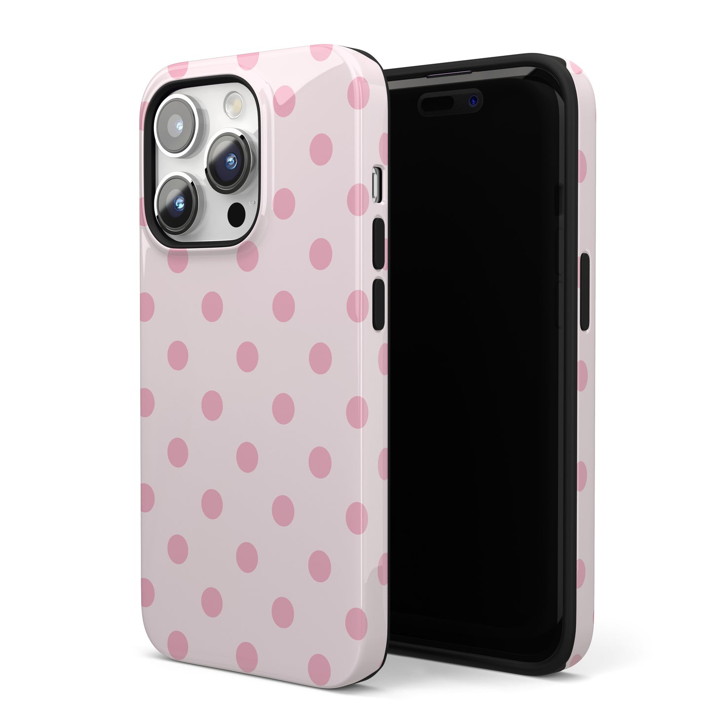 Pink Sprinkles Polka Dots iPhone Case