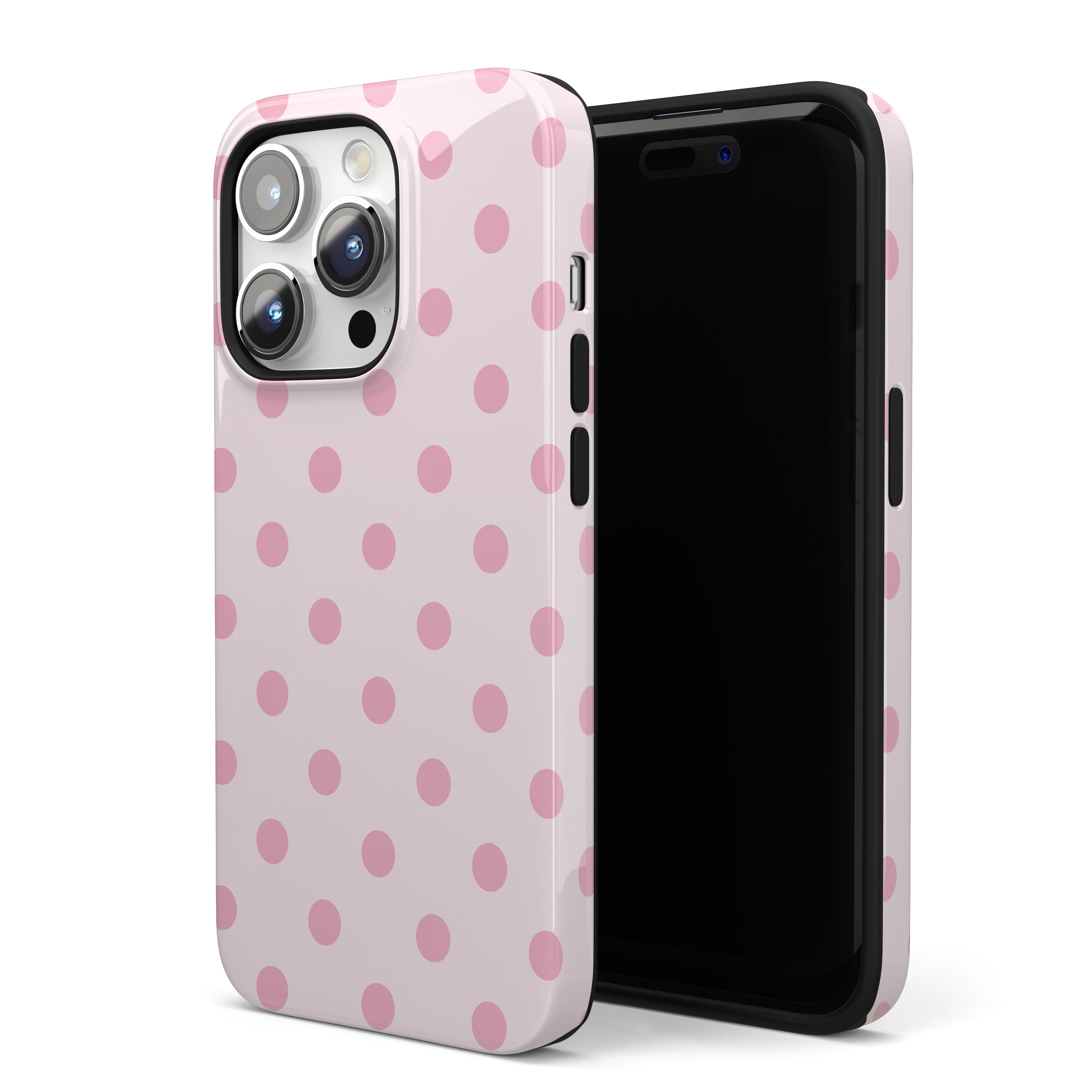 Pink Sprinkles Polka Dots iPhone Case
