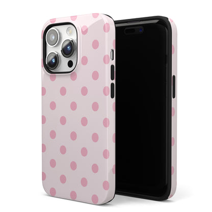 Pink Sprinkles Polka Dots iPhone Case