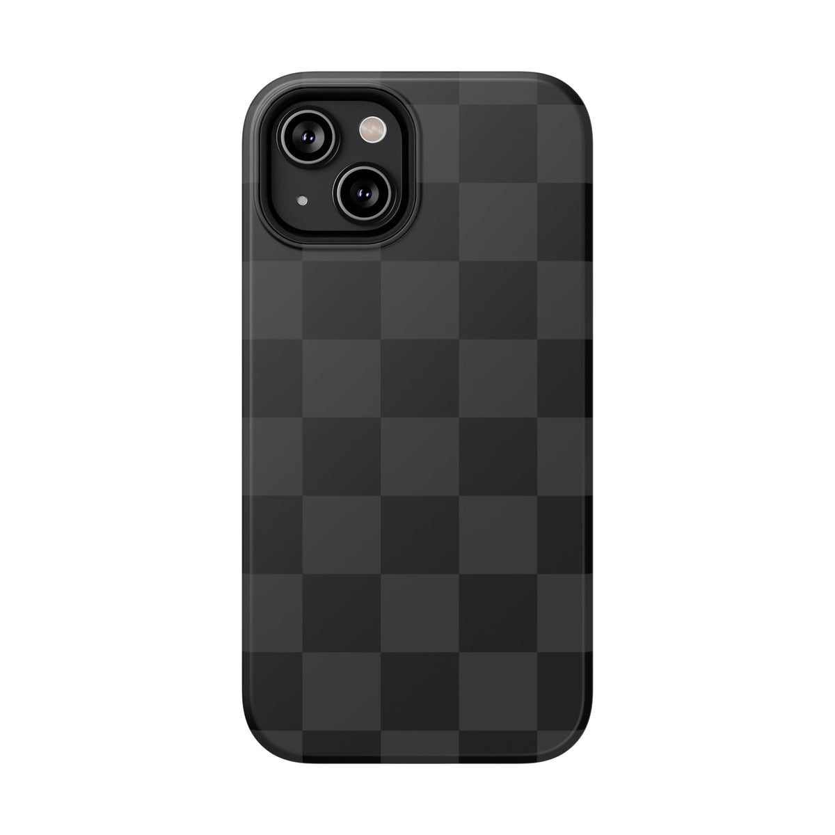 Black Checkered iPhone Case