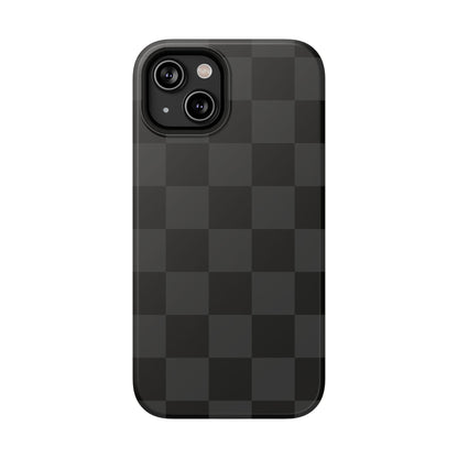 Black Checkered iPhone Case