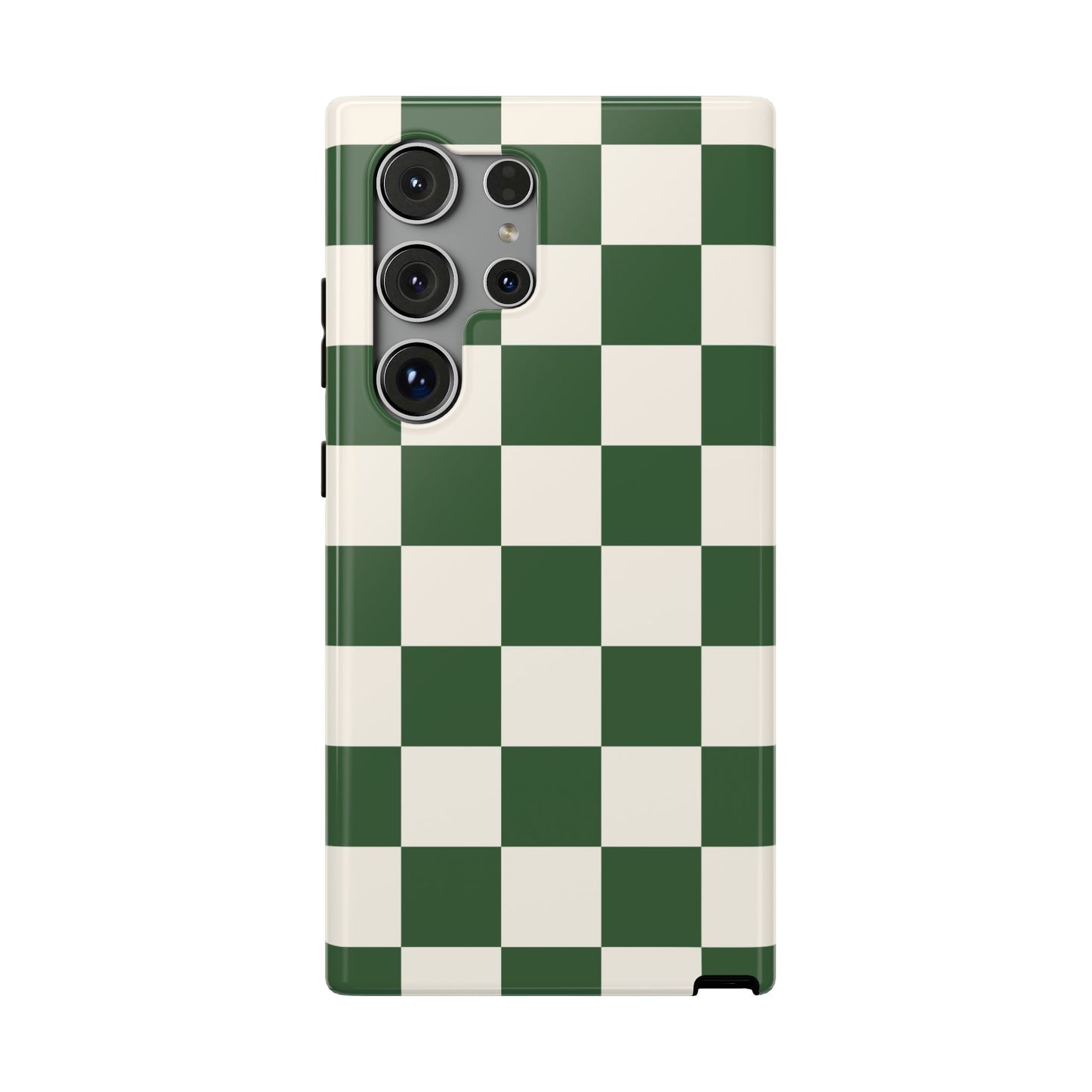 Green Checkered Samsung Case