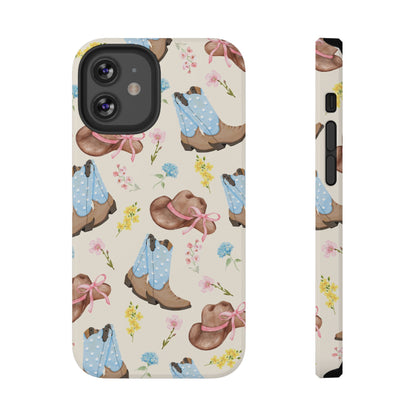Floral Cowgirl iPhone Case