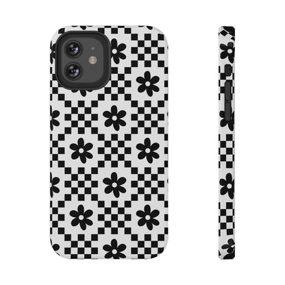 Monochrome Daisy iPhone Case
