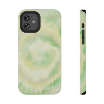 Lime Tie Dye iPhone Case