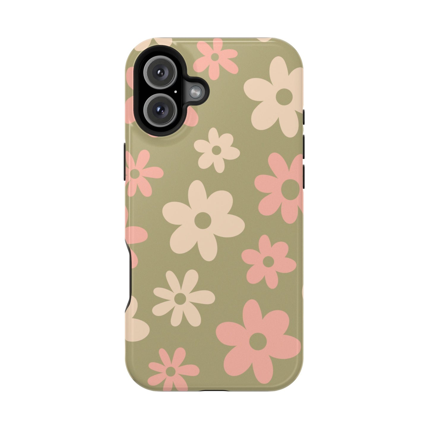 Green Flower Power iPhone Case