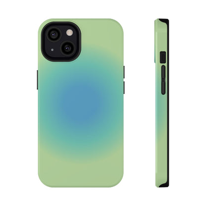 Blue & Green Aura iPhone Case