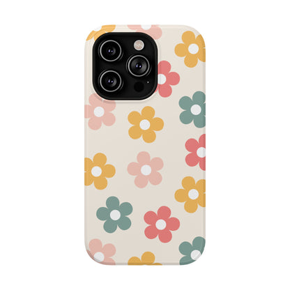 Boho Retro Flowers iPhone Case