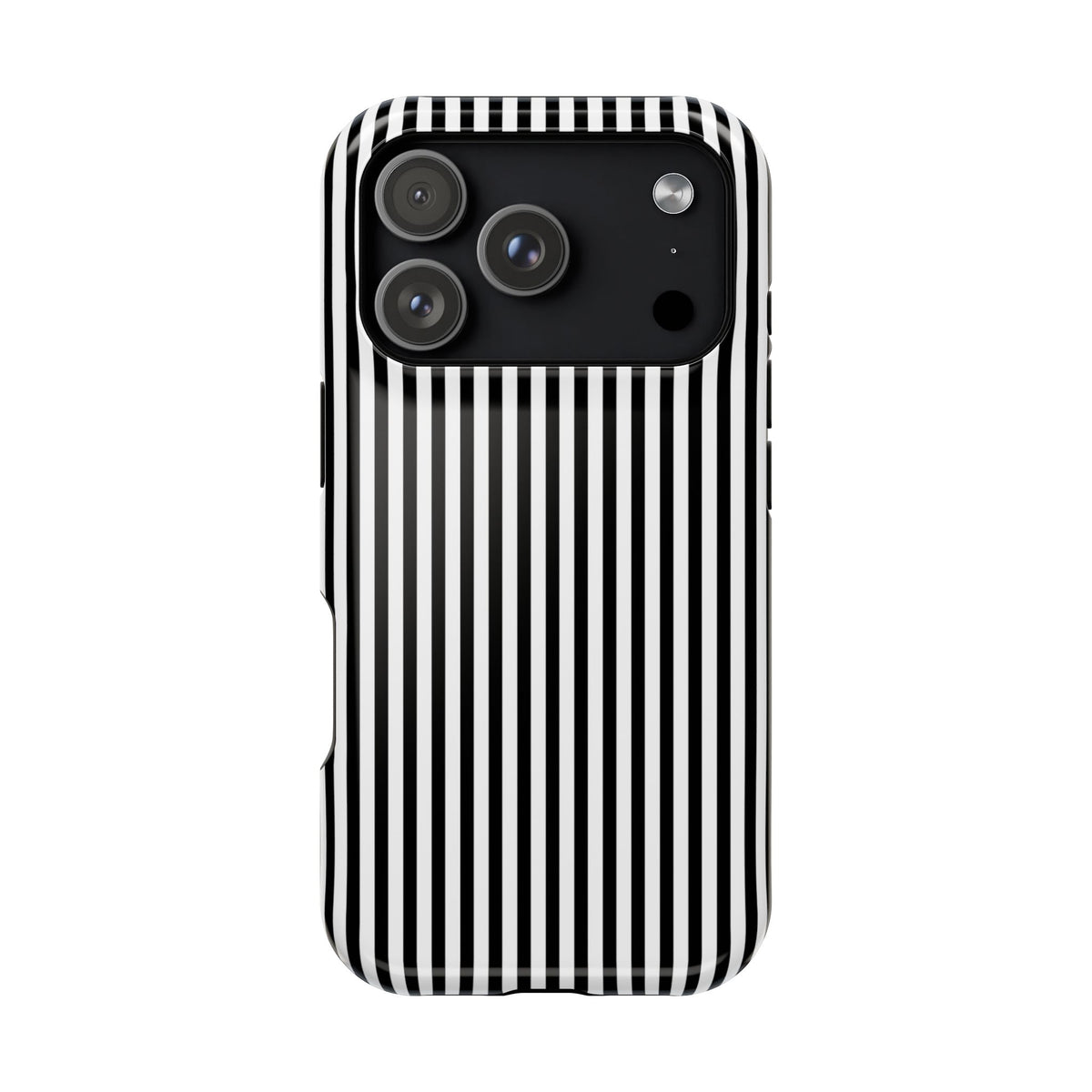 Black Pinstripes iPhone Case